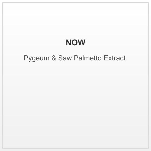 NOW Supplements Pygeum & Saw Palmetto Extract