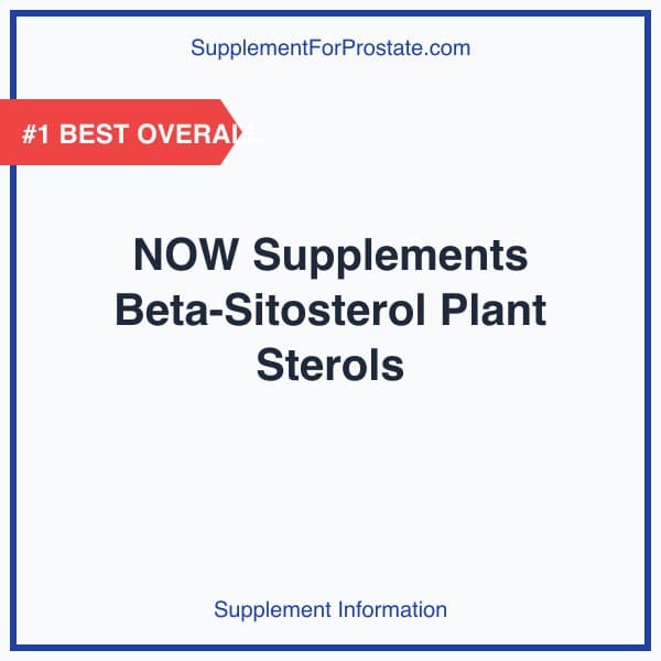 NOW Supplements Beta-Sitosterol Plant Sterols