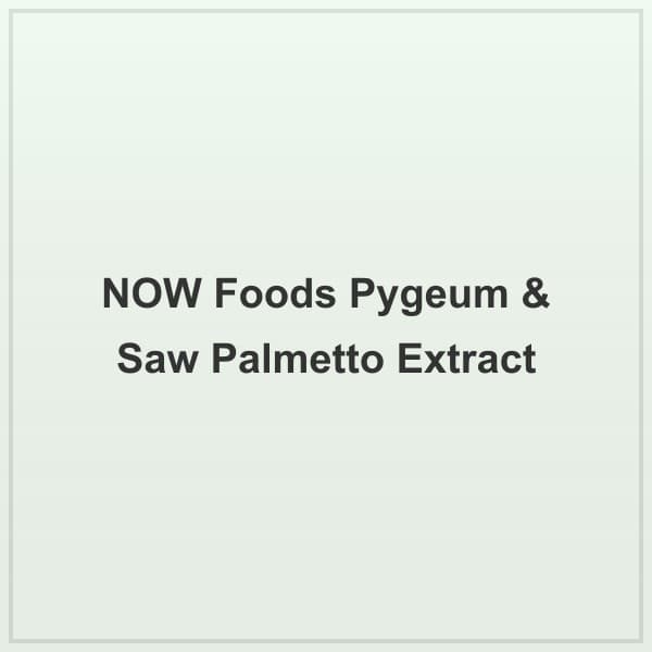 NOW Foods Pygeum & Saw Palmetto Extract